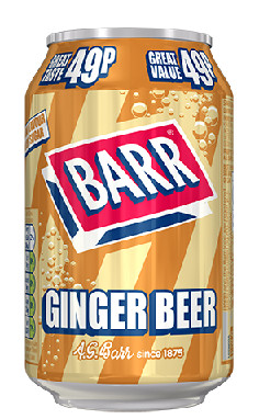 BARR Ginger Beer - alkoholmentes gyömbérsör (TÁLCA: 0,33L*24db)