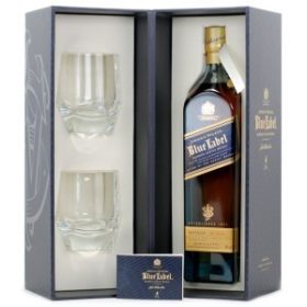 Johnnie Walker Blue Label 0,7  40% dd.+ 2 pohár