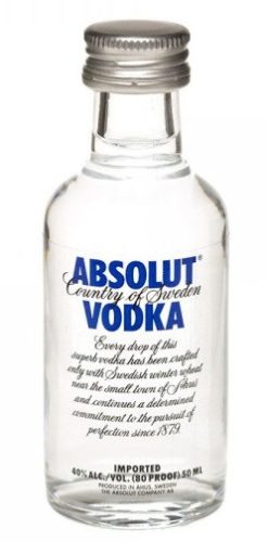 Absolut Blue Vodka mini 1 TÁLCA (12db * 0,05) 40%