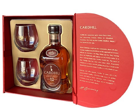 Cardhu 12 years 40% pdd.+ 2 pohár