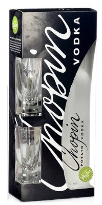 Chopin Potato Vodka 0,7 40% pdd. + 2 pohár Gluten Free
