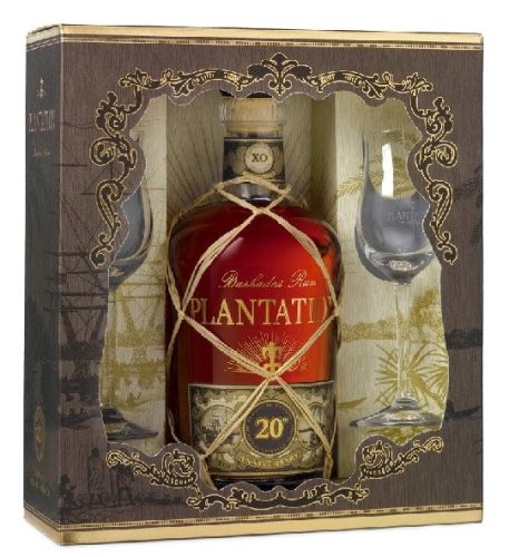 Plantation XO Extra Old 40% pdd.+ 2 pohár