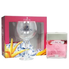 Cubical Kiss Botaanic Premium Gin 37,5% pdd.+ pohár