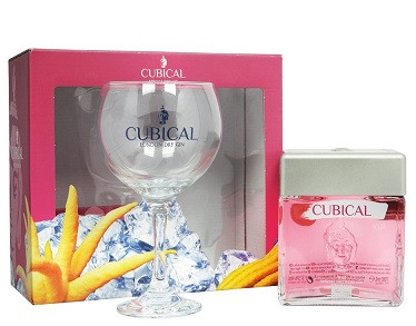 Cubical Kiss Botaanic Premium Gin 37,5% pdd.+ pohár