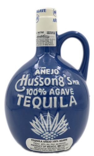 Tequila Hussongs Anejo 40% kék kerámia