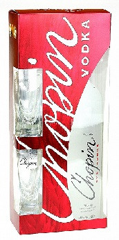 Chopin Rye Vodka 40% pdd.+ 2 pohár