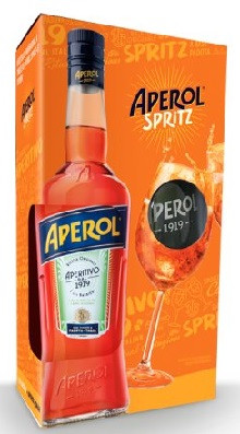 Aperol 0,7*6 db (1 karton) 11% + 6 db (1 karton) pohár