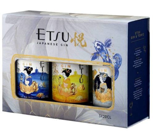 Etsu gin szett 3x0,2L 43% 
