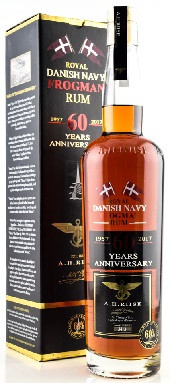 A.H. Riise Frogman rum 60% pdd.