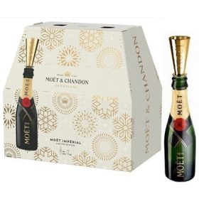 Moet et Chandon Brut Mini Pack 6*0,2 12% + 6 db kiöntő
