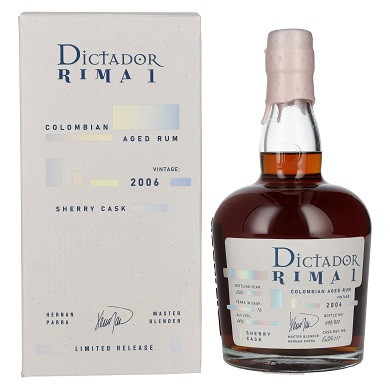 Dictador Rima 2006 Sherry Cask 44% pdd.