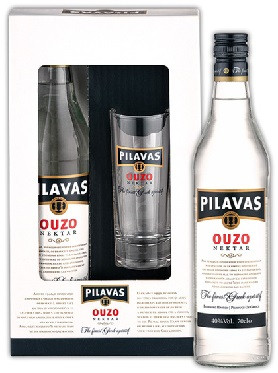 Pilavas Ouzo Nektar 0,7 40% pdd. + pohár
