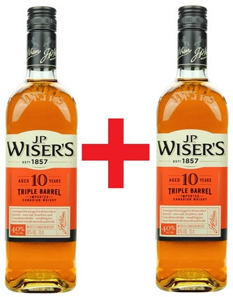 J.P.Wisers 10 years Triple Barrel 40%