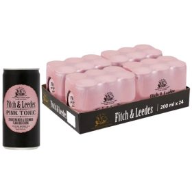   Fitch & Leedes Pink tonic - uborka/rózsa ízesítéssel (TÁLCA: 0,2L*24db)