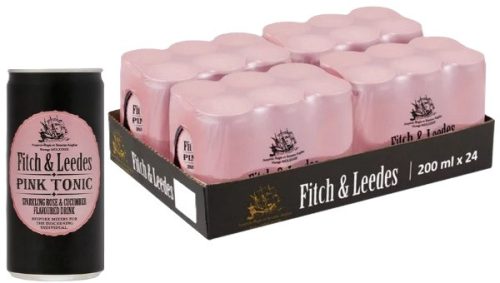 Fitch & Leedes Pink tonic - uborka/rózsa ízesítéssel (TÁLCA: 0,2L*24db)