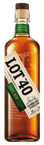 LOT No40 Rye Whisky 43%
