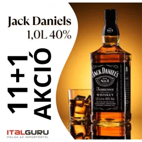 Jack Daniels 1,0 40% 11+1  AKCIÓS CSOMAG