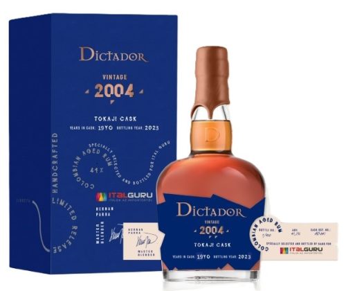 Dictador 2004/2023 Tokaji Cask, Limited Italguru Edt. 41% pdd.