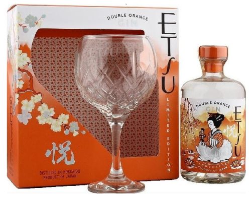 Etsu Double ORANGE Gin 43% pdd.+ pohár
