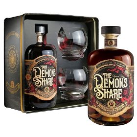 The Demons Share 12 éves rum 41% fém dd.+ 2 pohár