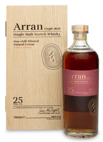 Arran 25 years 46% fa dd.