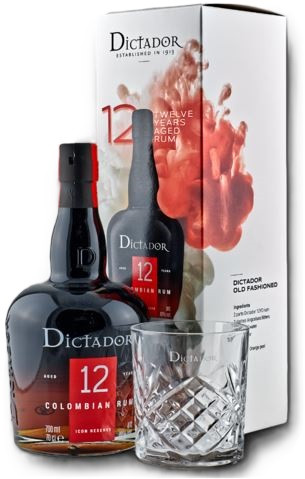 Dictador 12 years 0,7 40% pdd.+ 1 pohár
