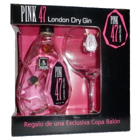 Pink 47 Gin 47% pdd. + pohár