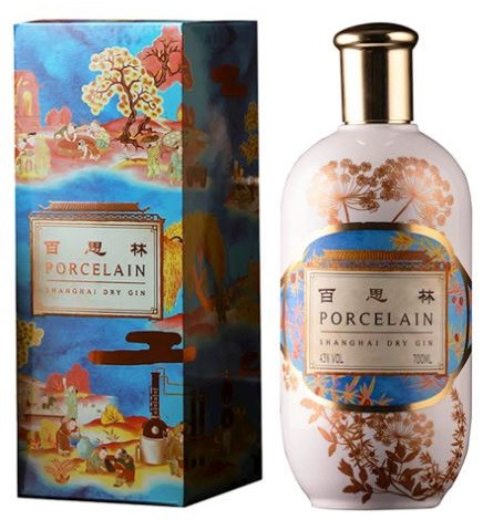 Porcelain Shanghai Dry Gin 43% pdd.