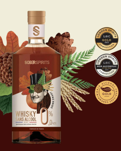 Sober Spirits W 0,0% bourbon whisky alkoholmentes párlat 0,5 L 