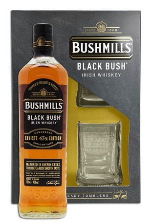 Bushmills Black Bush 43 Edt. 0,7l 43% + 2 pohár pdd.