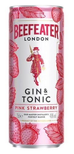 Beefeater Pink Gin & TONIC 1 TÁLCA (12db*0,25L) 4,9% 