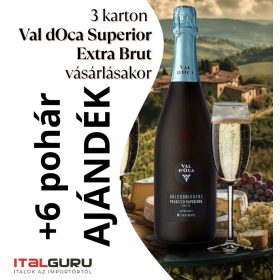 Prosecco Val d'Oca matt/kék 18*0,75+6 poh.CSOMAG