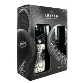 Kraken Black Spiced Rum 1,0l 40% pdd. + pohár