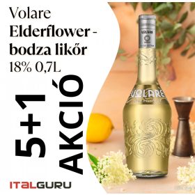 Volare Elderflower - bodza likőr 18% AKCIÓS CSOMAG 5+1