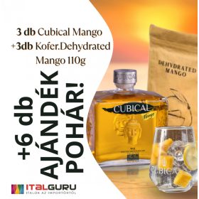   Cubical Mango CSOMAG (3 Gin+3 Kofer.Mango+ajándék: 6 db pohár)