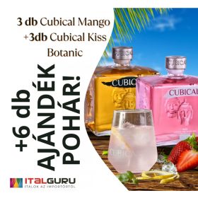 Cubical CSOMAG (3 Mangó+3 Kiss+ajándék: 6db pohár)