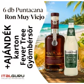 Puntacana Ron MuyViejo +Fever Tree Gyömbérsör CSOMAG