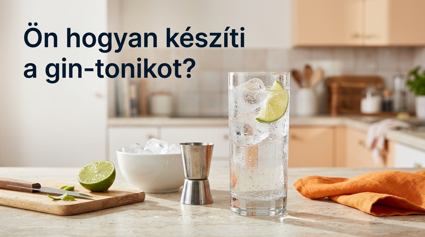 Gin tonik otthon: arányok, jég és ízesítés egyszerűen