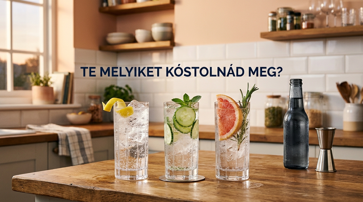 Gin-tonik készítése otthon: arányok és ízpárosítások